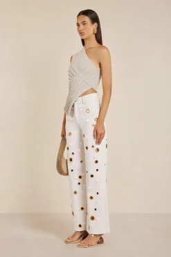 Cult Gaia Bottoms>SEDNA PANT - Off White