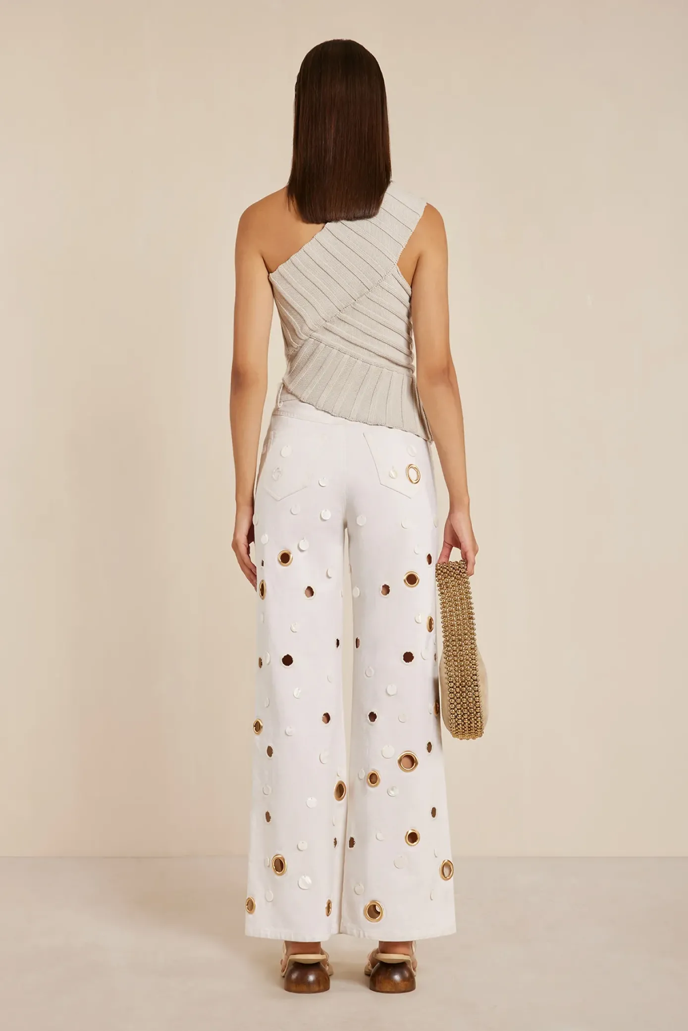 Cult Gaia Bottoms>SEDNA PANT - Off White