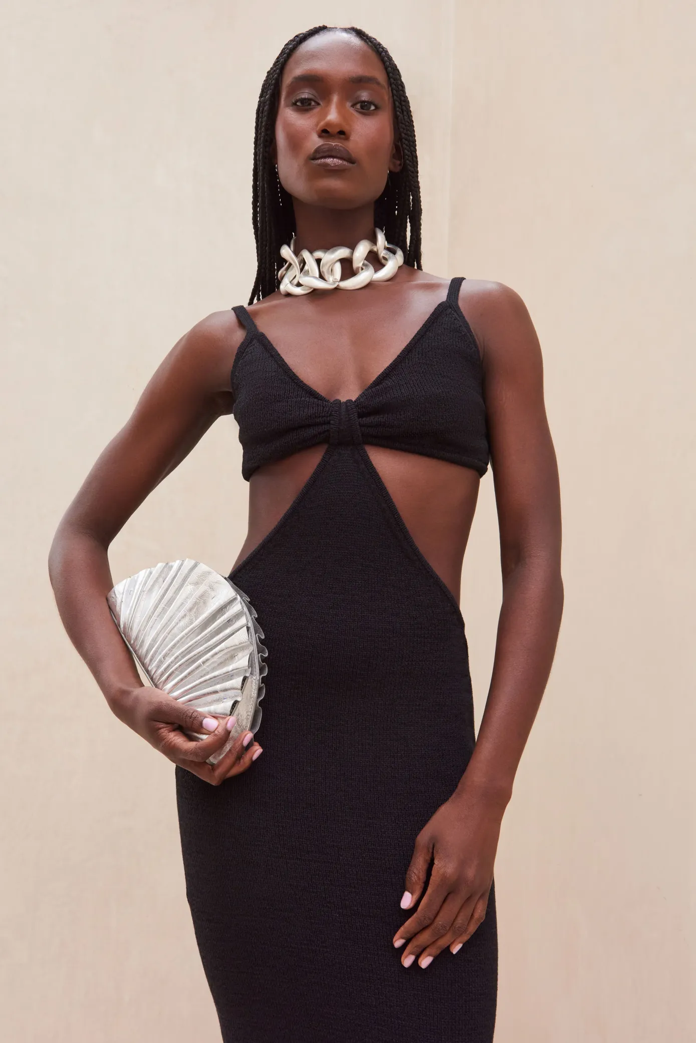 Cult Gaia Knits>SERITA DRESS - Black