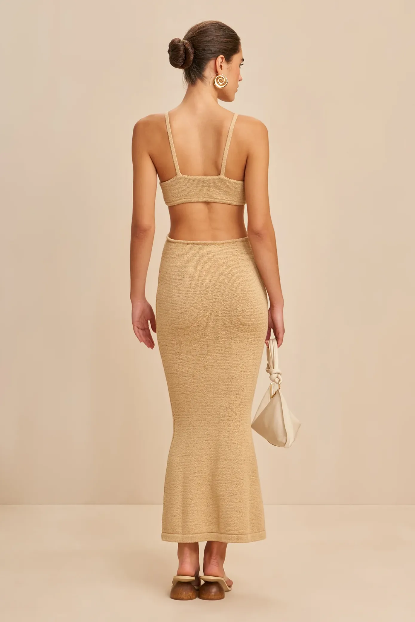 Cult Gaia Knits>SERITA DRESS - Sand