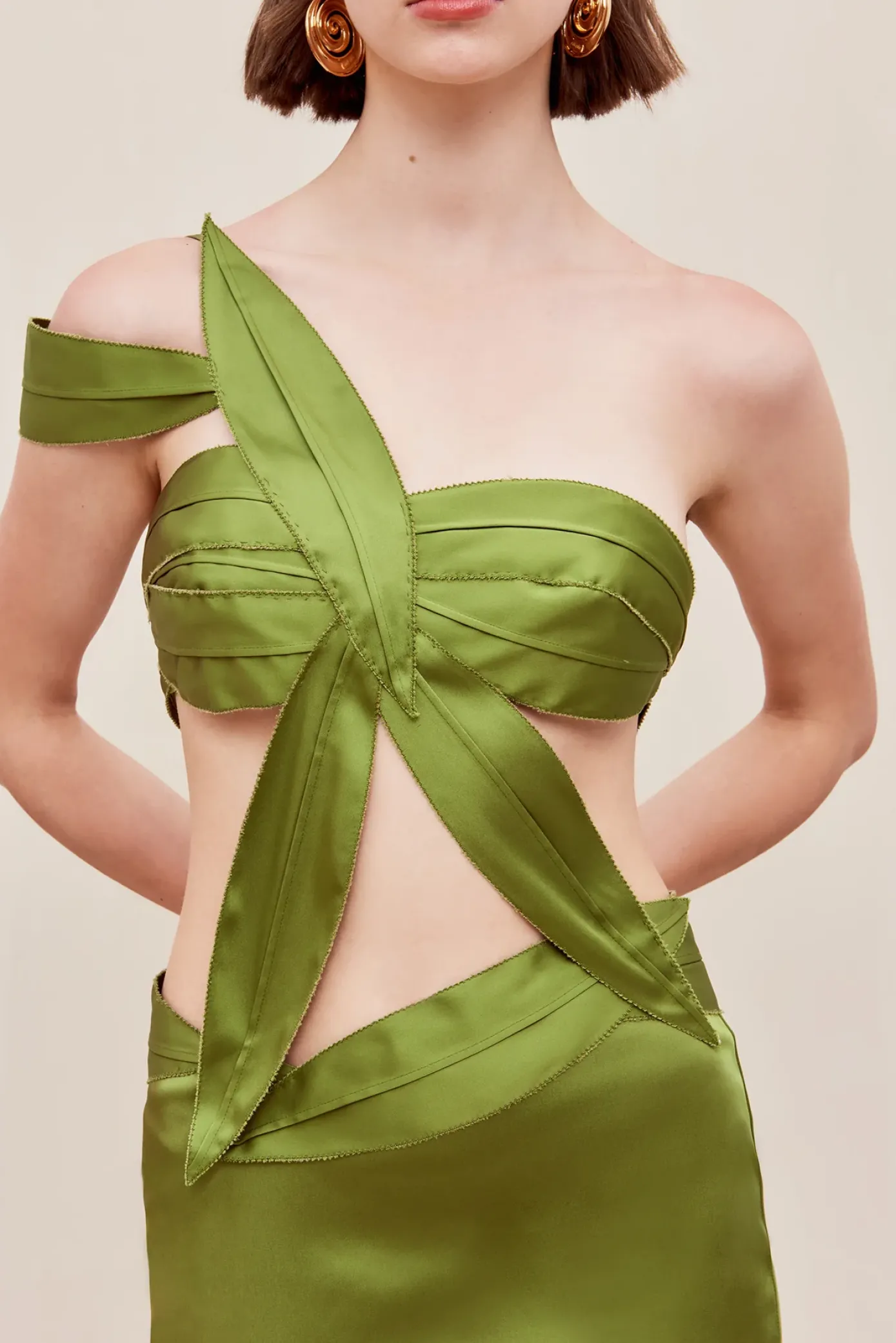 Cult Gaia Gowns|Dresses>SHARLENA GOWN - Olea