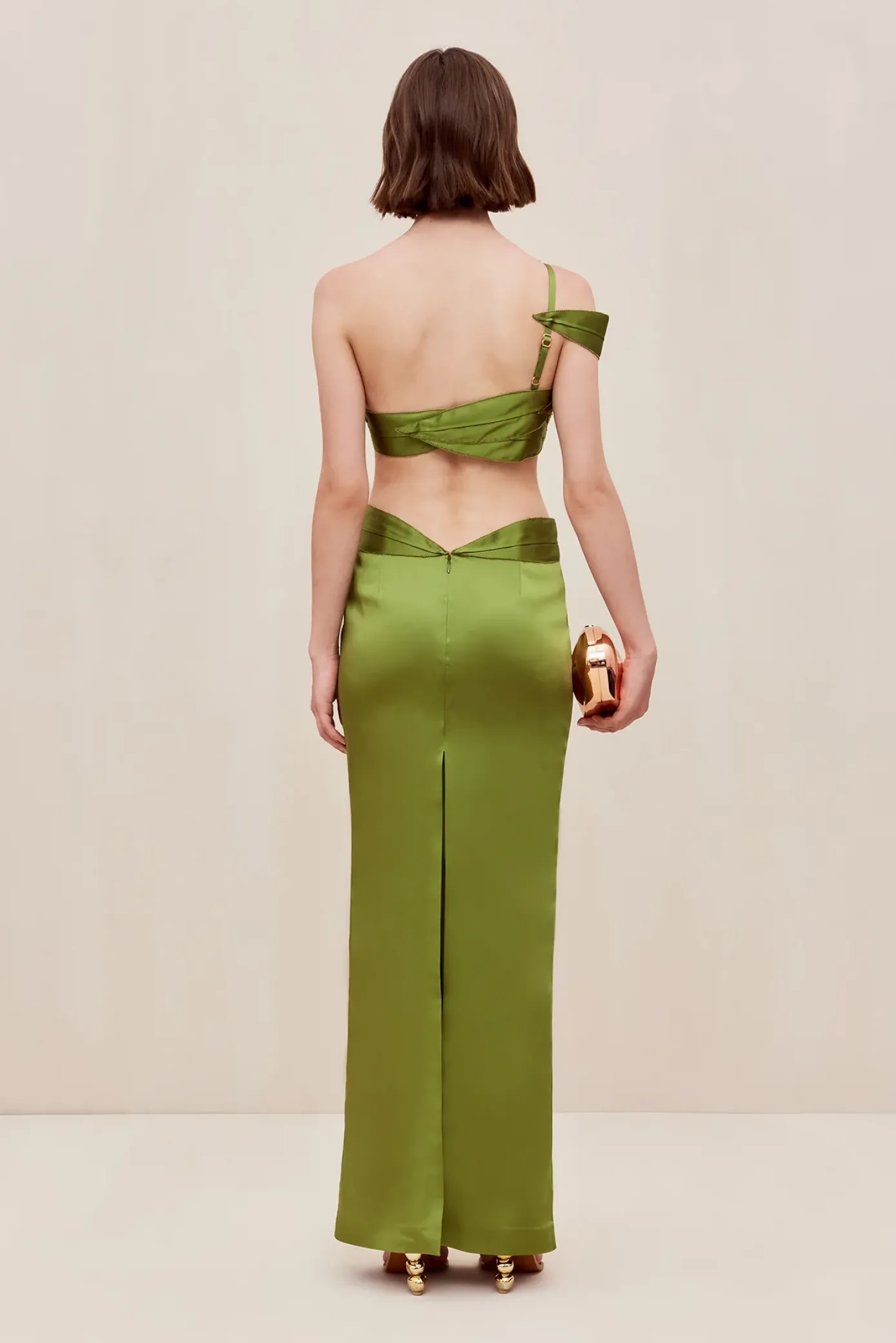 Cult Gaia Gowns|Dresses>SHARLENA GOWN - Olea