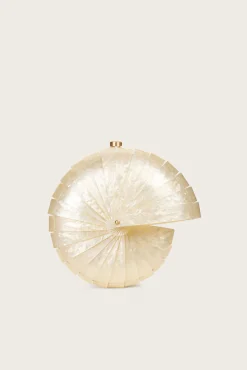Cult Gaia Mini Bags|Clutches>SIRENA CLUTCH - Ivory