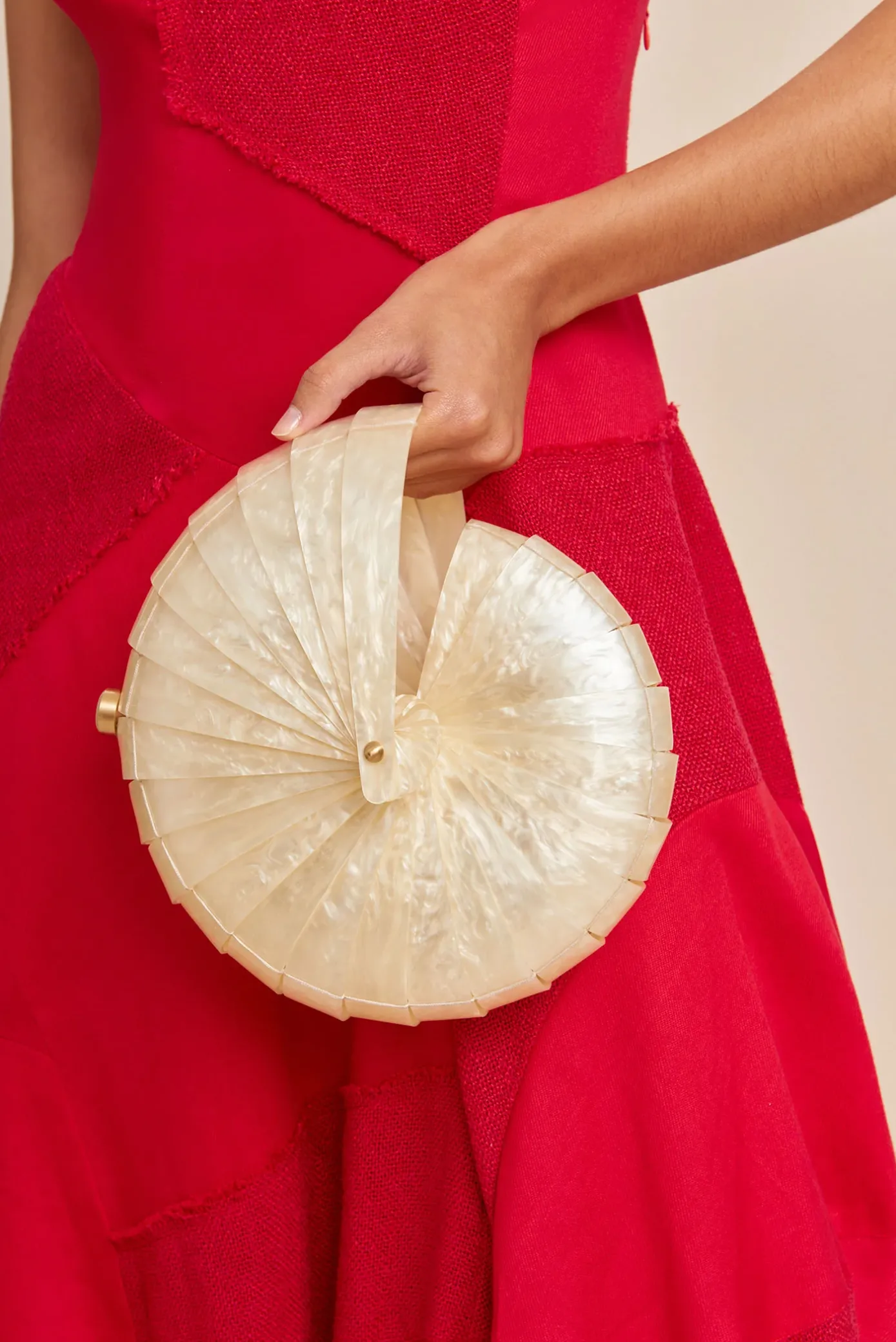 Cult Gaia Mini Bags|Clutches>SIRENA CLUTCH - Ivory