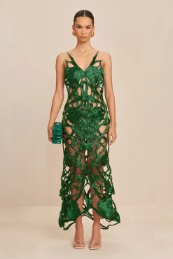 Cult Gaia Gowns|Dresses>SITA GOWN - Malachite