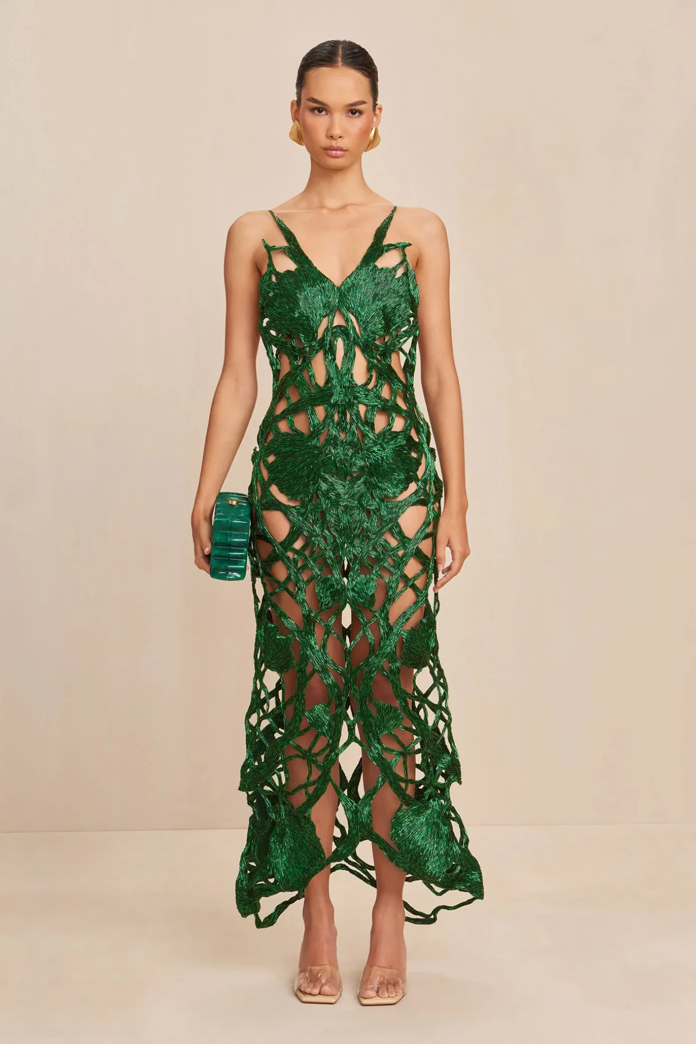 Cult Gaia Gowns|Dresses>SITA GOWN - Malachite