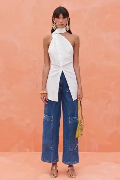 Cult Gaia Tops>SKYE TOP - Off White