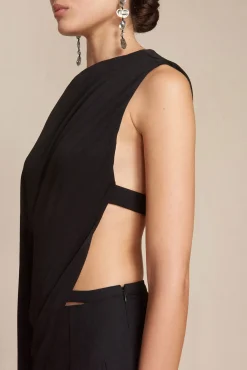 Cult Gaia Tops>STACIA TOP - Black