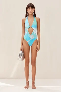 Cult Gaia One Pieces>SUY ONE PIECE - Landscape Print