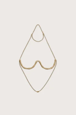 Cult Gaia Jewelry|Accessories>SYDNEY BRALETTE - Brushed Brass