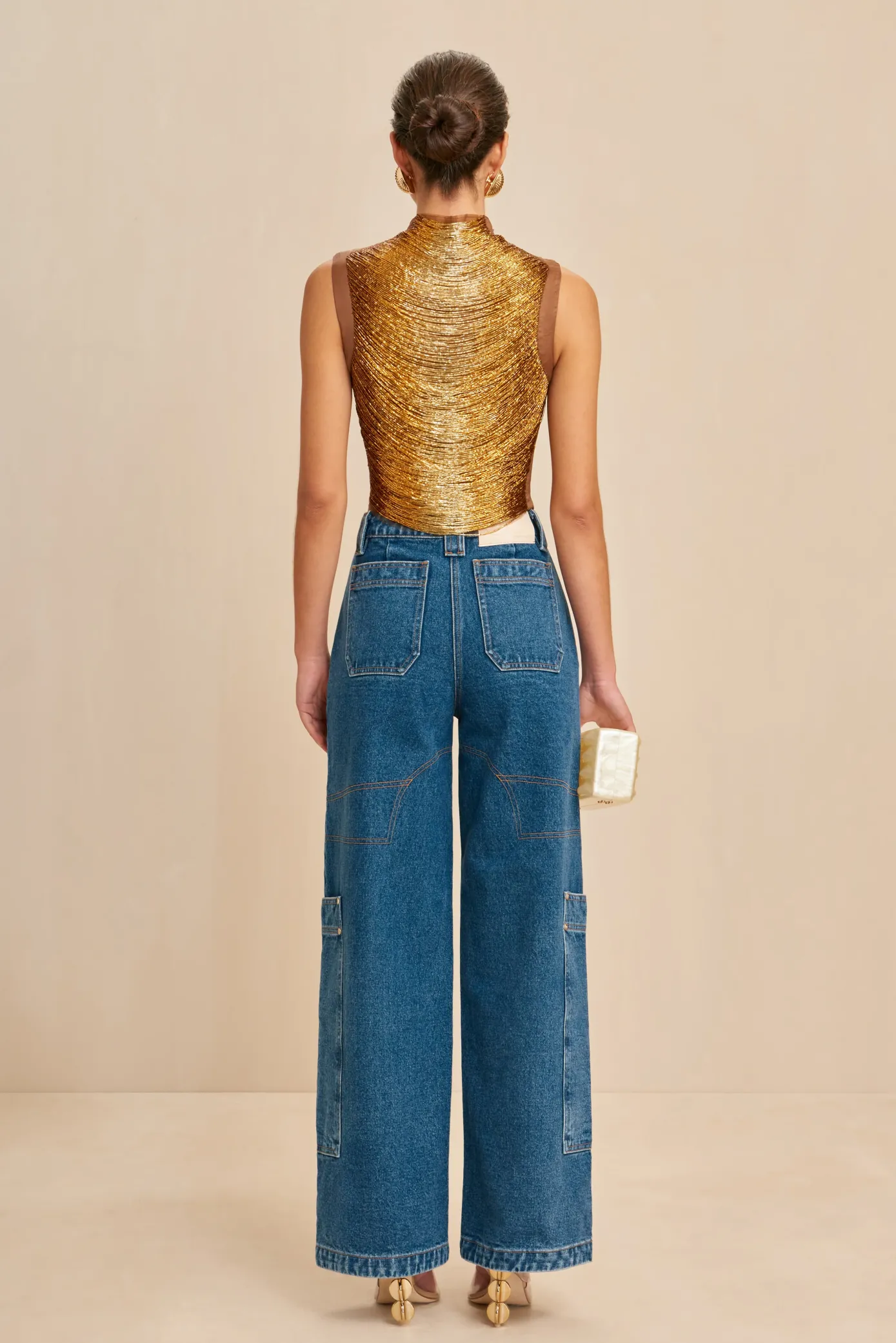 Cult Gaia Tops>TARAJI TOP - Bronze