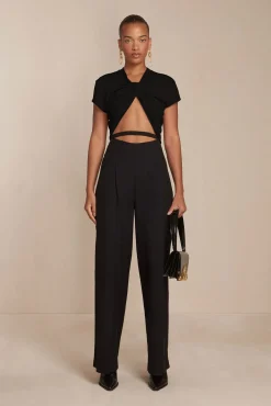 Cult Gaia Bottoms>TASHA PANT - Black