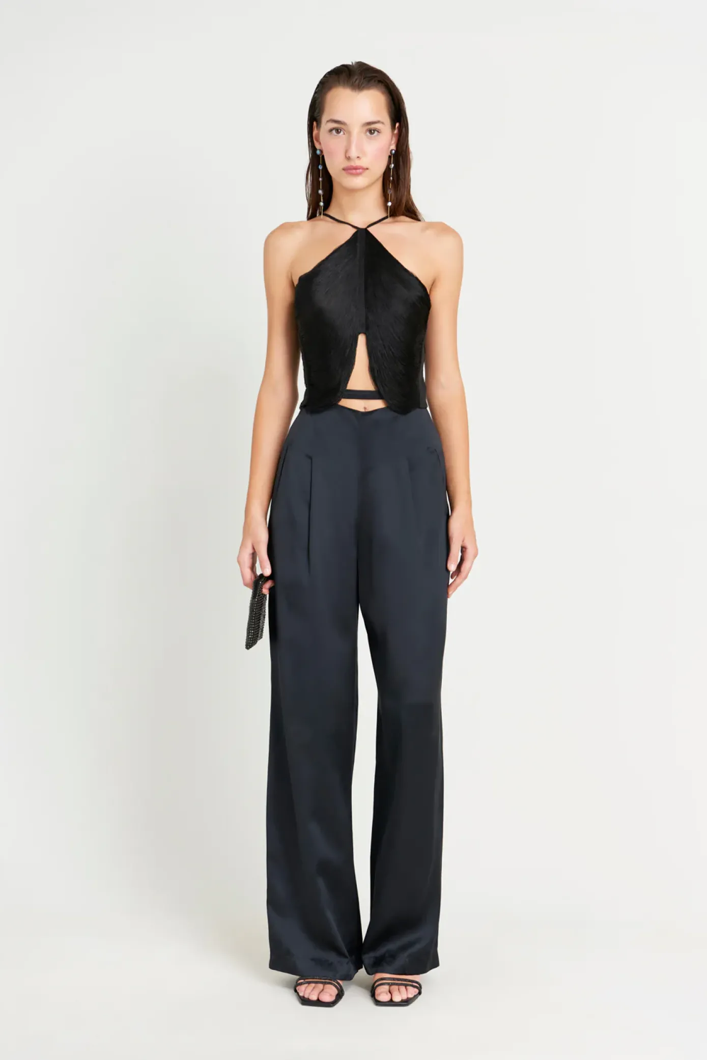 Cult Gaia Bottoms>TASHA PANT - Midnight
