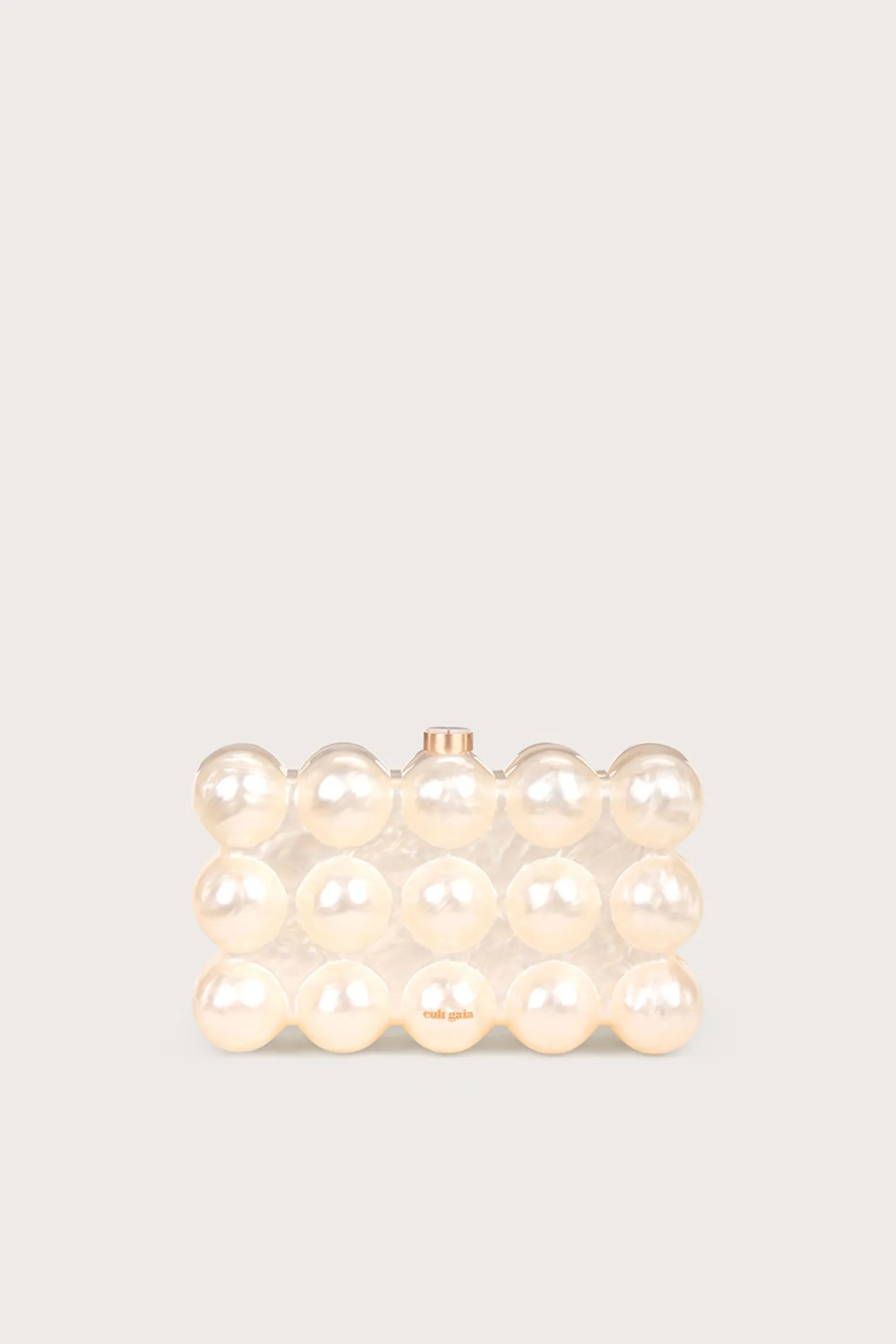 Cult Gaia Mini Bags|Clutches>THE BUBBLE CLUTCH - Ivory