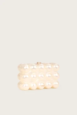 Cult Gaia Mini Bags|Clutches>THE BUBBLE CLUTCH - Ivory