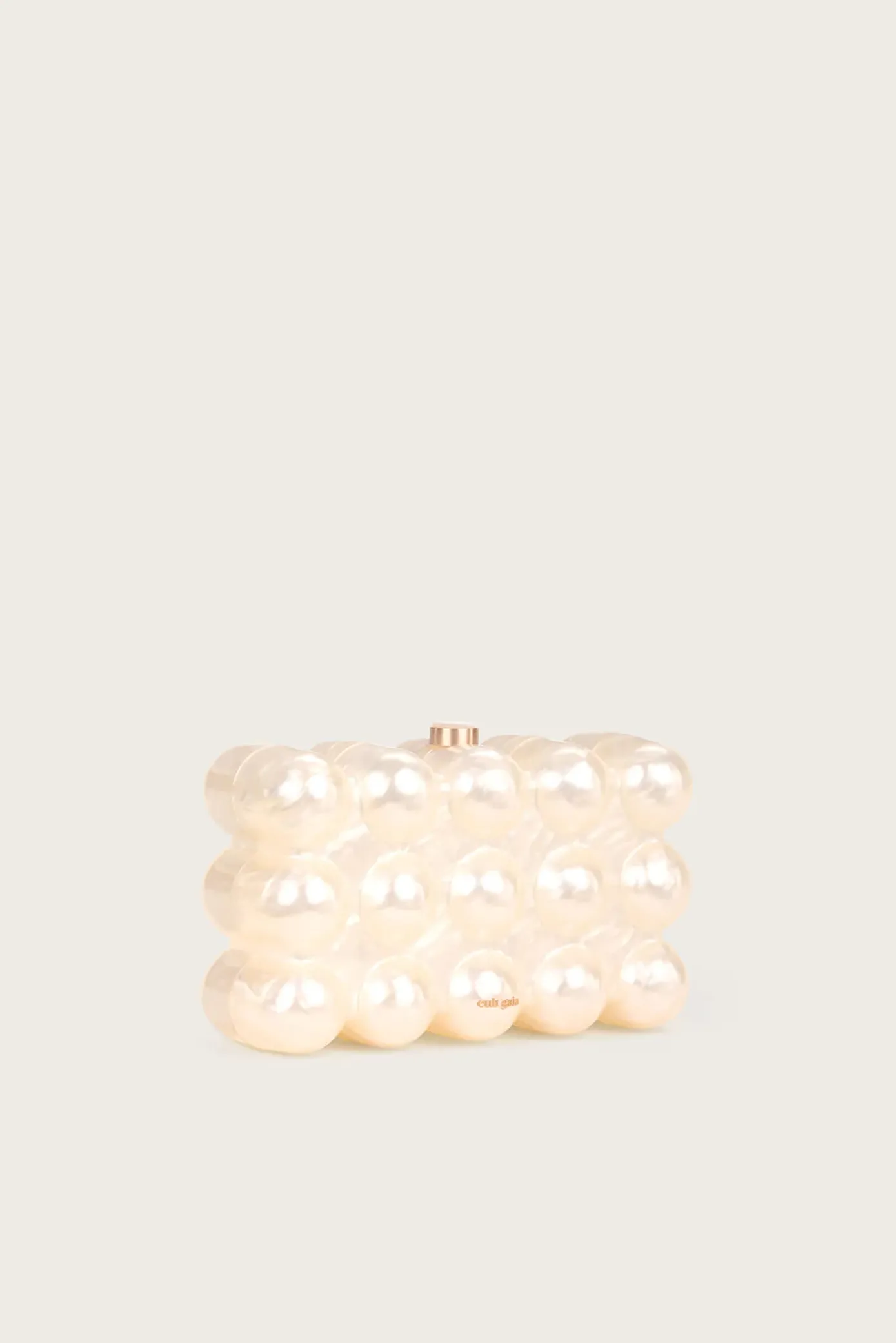 Cult Gaia Mini Bags|Clutches>THE BUBBLE CLUTCH - Ivory