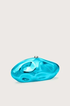 Cult Gaia Mini Bags|Clutches>THE CALDERA CLUTCH - Pool
