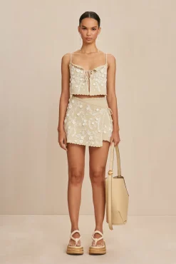 Cult Gaia Sets|Bottoms>TILDA KNIT SKIRT - COMBO Beach