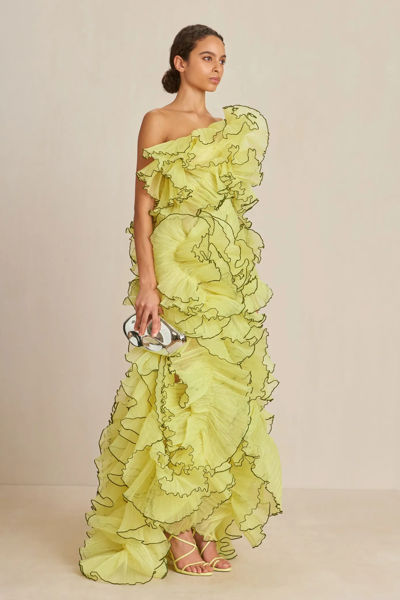Cult Gaia Gowns>TORREY GOWN - Lemon Sorbet