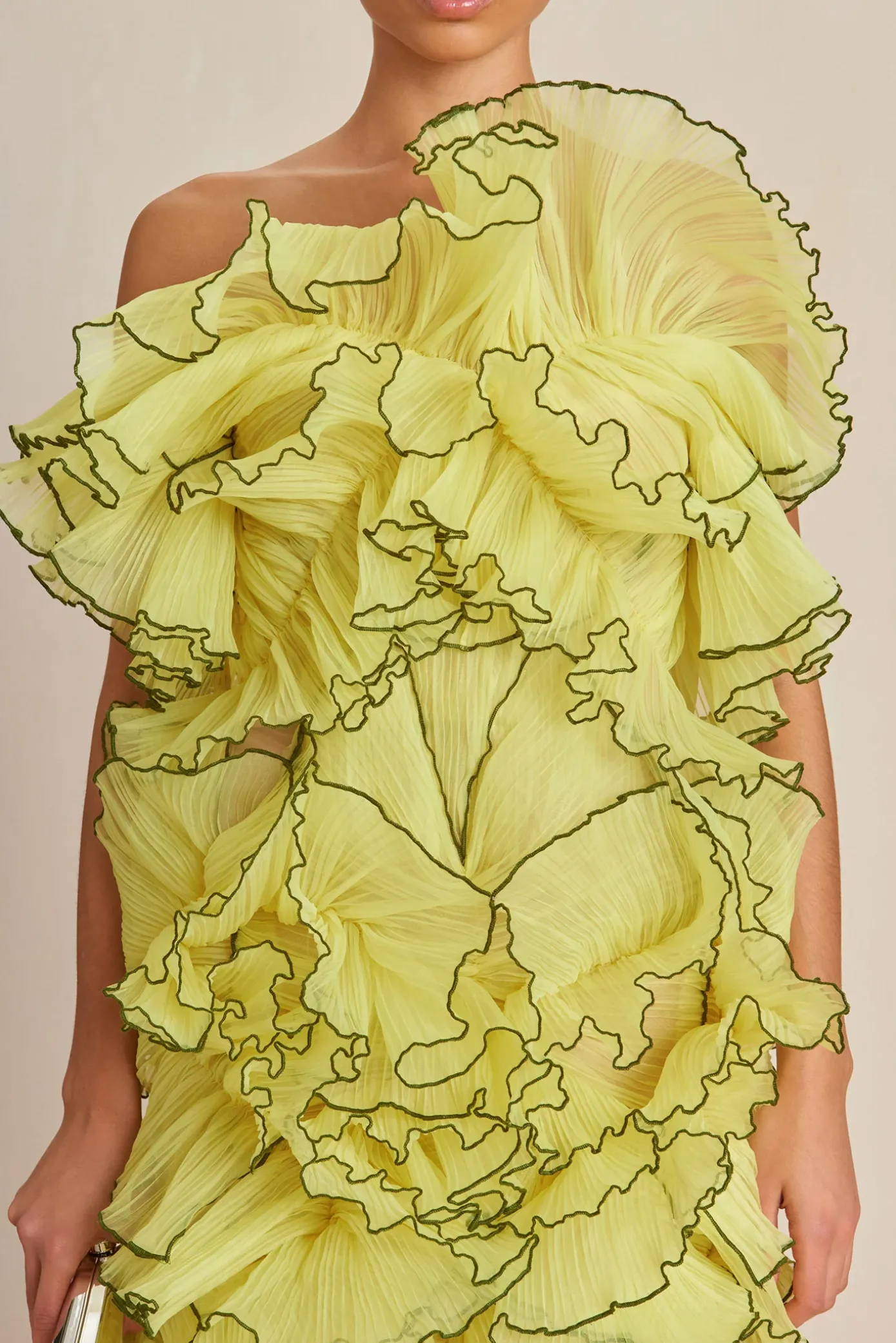 Cult Gaia Gowns>TORREY GOWN - Lemon Sorbet