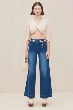 Cult Gaia Tops|Knits>WILMA KNIT CARDIGAN - Gardenia