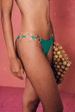 Cult Gaia Bikinis>ZOEY BIKINI BOTTOM - Erba